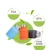 Import 500ML Sport collapsible silicone water bottle with stainless steel cover Travel silicone foldable water bottle BPA FREE from China