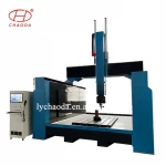 5axis cnc router 3d machine cut engrave carve stone granite marble aluminum 3d mould sculpture statue making