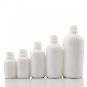 5ml 10ml 15ml 20ml 30ml 50ml 100ml silk-screen printing white frosted dropper bottles glass essential oil bottle