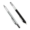 6 In 1 Multi function tool stylus pens plastic ballpoint penpens for promotional