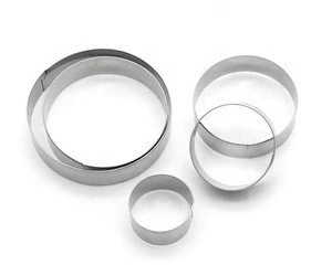 6 inch Stainless Steel round cake mold 5 different sizes round shape pastry rings Round Cake ring