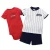 Import 6 to 24 months shorts shirt romper 3pcs clothes summer baby boy clothing sets from China