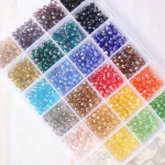 6mm Pony Beads Set in Glass Seed Beads Glass Small Craft Beads for DIY Bracelet Necklaces Craft