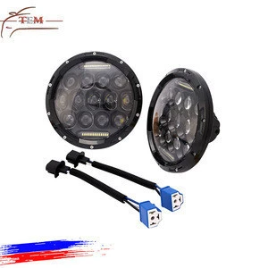 7 incn Round motorcycle lighting system LED Projection Headlights round truck headlight for Harley