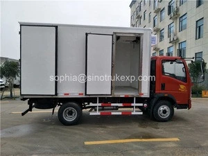 8-10T refrigerated truck bodies freezer van truck for fish transportation