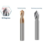 90 degree steel chamfering cutter positioning fixed point opener tungsten steel cnc drill bit for Al Steel Machining