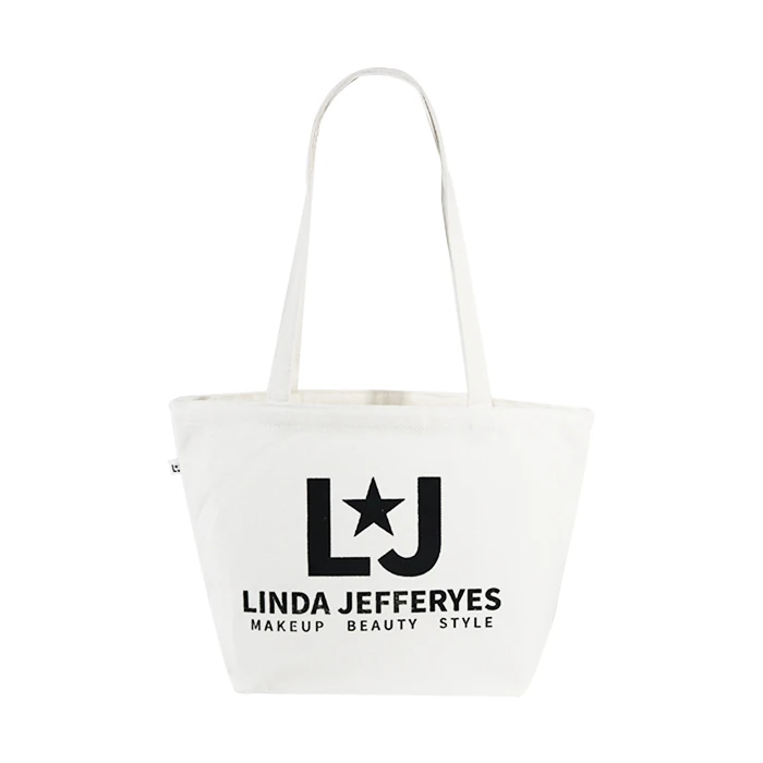 Accept Customized Printing Tote Bag Cotton Material Fashion Shopping White Promotion Bag