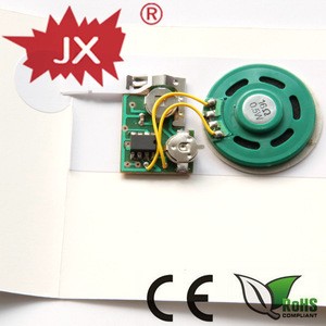 Acoustic Components musical module for greeting card