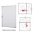Import Acrylic door wall mountable enclosed message board lockable noticeboard magnetic white bulletin boards from China