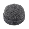 100% Acrylic Unisex Plaid Reflecting Embroidery with Reflective Thread Women Knitted Beanie Hat
