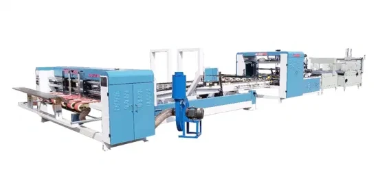 Afg Series Auto Folder Gluer Machine with PP Strapping Machine