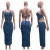 Import African Kitenge Design Ladies fashion Backless bodycon Spaghetti straps Leopard Sexy club party maxi dress from China