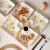 Import AL New Arrival Ins Style Dumplings Plate With Sauce Dish Porcelain Dinner Plates from China