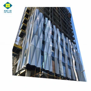 Aluminium Double Glazing Tempered Glass Unitized Curtain Wall System Price
