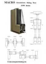 Aluminium  sliding  door  KT90  Series