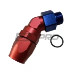 Aluminum 90 Degree 45 Degree Forged Male AN ORB O-ring Thread Swivel Hose End Fitting Adapter