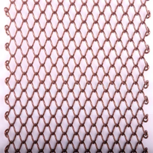 Aluminum alloy architectural decorative metal mesh coil drapery