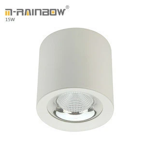 Aluminum round dimmable cylindrical surface mounted cob led downlights 35w 25w 15w led surface mounted downlight