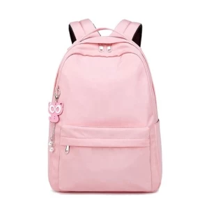 Amazon Hot Korean Pure Color Large Capacity Functional Girls Backpack Bag Student School Bag