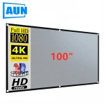 Amazon Hot Sale 100 inch Projector Screen ALR Anti-light Projection Screen 16:9 Foldable Wholesale Cheap