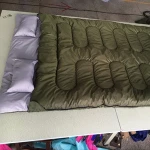 Amazon hot sales double cotton  filling sleeping bags