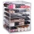 Import Amazon Top Seller 2018 Hinged Lid Clear Acrylic Cosmetic Cube Organizer Drawer/Large 6 Tier 5 Drawers Acrylic Makeup Storage Box from China