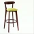 Import American antique solid wood bar chair bar and cafe chair dark brown American bar stool from China