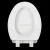 Import American BREVIA Elongated White Toilet Seat cover with  Quiet Close Seat Quick-Release Hinges from China