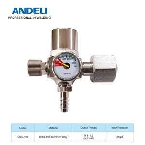 ANDELI OBC-195 Welding Gas Meter Anti-fall type Argon Pressure Flow Regulator for TIG Welding machine Argon pressure reducer