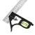 Import Angle Square Measuring Tools Set Precise Stainless Steel Adjustable Combination Spirit Level 12" 300mm Combination Square Ruler from China