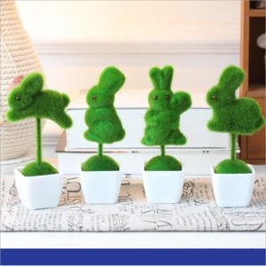 Animal/letter sculpted bonsai topiary sets ornamental wholesale Artificial plant shrub bush
