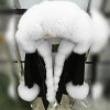 Army Parka hooded trimmed women coat jacket with fox fur lining