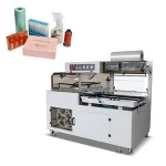 Automatic Carton Box Shoes Gift Pet Bottle POF Film Heat L Bar Sealer Shrink Tunnel Wrap Wrapping Machine