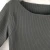 Import AW Womens rib knitted solid color crew neck pullover sweater from China
