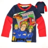 Baby boy t-shirt Long Sleeve Fireman T-Shirt children t-shirt