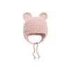 Baby Winter Cap Children handmade cute Cap wool warm ear protection baby knitted hats