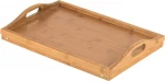 Bamboo bed table and bed tray table with folding legs food breakfast serving tray