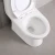 Bathroom floor mounted water saving 300mm S trap PP soft closing seat cover one piece dual flush  siphonic round ceramic toilet
