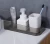 Import Bathroom Shelf Adhesive Storage Rack Corner Holder Shower Gel Shampoo Basket Hot from China