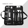BBQ Tool Kit Outdoor Barbecue Tool 20 Pieces Set  Stainless Steel Baking Set