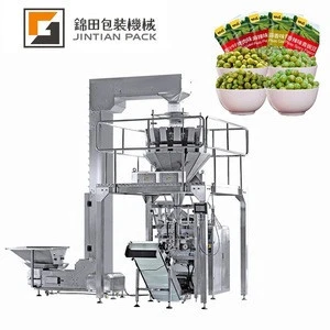 Beans/Snacks/Roasted Peanut Packing Machine With Multihead Weigher Nitrogen Flushing Granule Packaging Machine