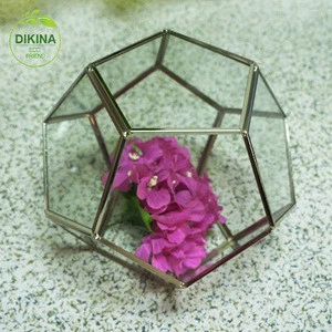 Beautiful and elegant, this bouquet of silk roses vase  blank glass ornaments hanging glass bauble terrarium