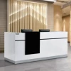 Beautiful design luxury long front reception desk counter