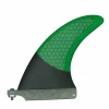 Beautiful High Quality Single Centre 8&#39;&#39; Surfboard Fins Carbon Fiber And Wood Veneer Surf Fins