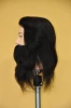 Beauty school use male human hair training doll head