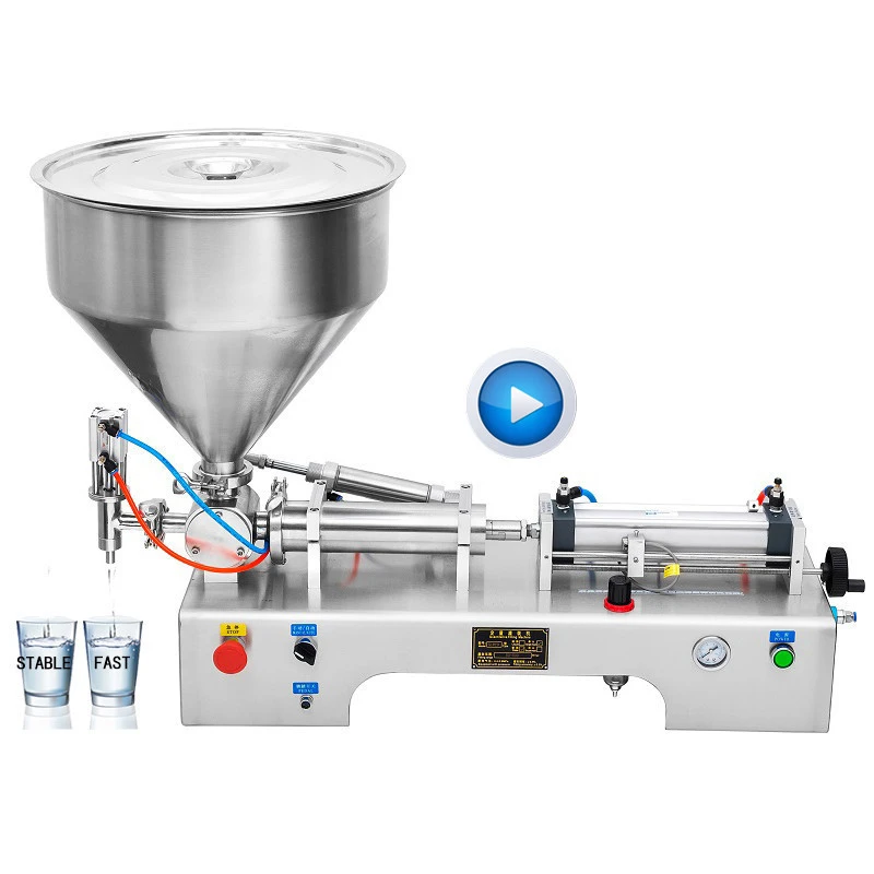 Bespacker Factory price 2020 semi automatic ice cream water liquid honey juice sauce bottle filing machine