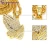 Import Best Selling Gold And Sliver Colors Chain Elegant Fashionable Hip Hop Jewelry With Handclaps Shaped Men Pendant Necklace from China