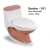 Import Best-Selling One Piece Toilet Sentro-101 Modular Bathroom Seat Toilet WC Ceramic Indian Manufacture Quality Toilet Accessories from China