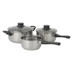 Best Selling Stainless Steel Kitchen Cookware Set Multi-Specification Milk Pot And Stock Pot With Lid Casseroles