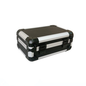 Black Instrument Case Aluminum Carry Beauty Hard Case